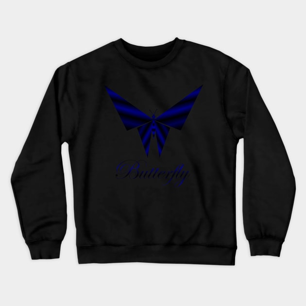 Metallic butterfly Crewneck Sweatshirt by SAMUEL FORMAS